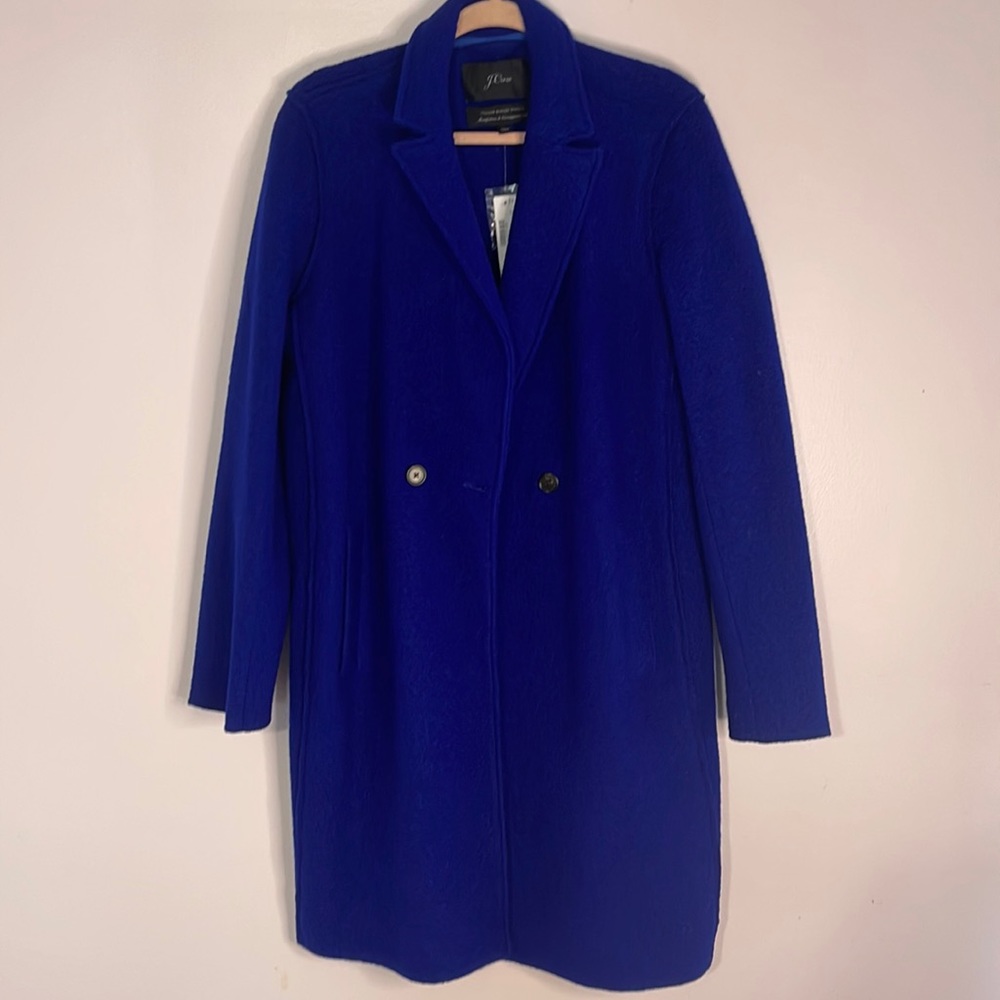 J. Crew Royal Blue Double-Breasted Coat